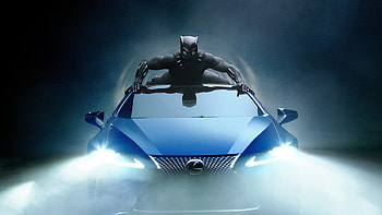 Lexus Black Panther LC 500 2018 Car, lexus-lc-500, lexus, 2017-cars, black-panther, 2018-movies, movies HD wallpaper