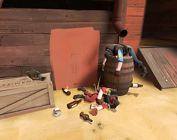 Demomen get carried away, valve, team fortress, demoman, video games, team fortress 2 HD wallpaper