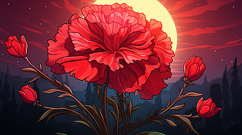 Carnation Sunset Glow, flower, nature, carnation HD wallpaper