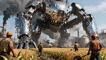 Harvest Titan: Mech, Mecha, Giant Robot HD wallpaper