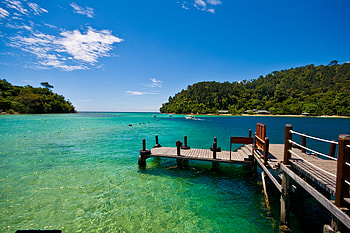 Nature, Sea, Boats, Tropics HD wallpaper