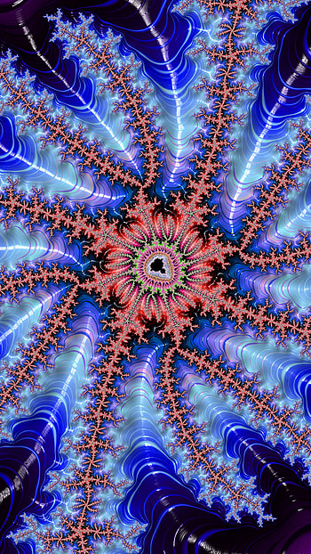 Fractal Art Trippy Psychedelic Background for Smart, trippy, colorful, colors, psychedelic, blue, Abstract, fractal, abstract blue HD phone wallpaper
