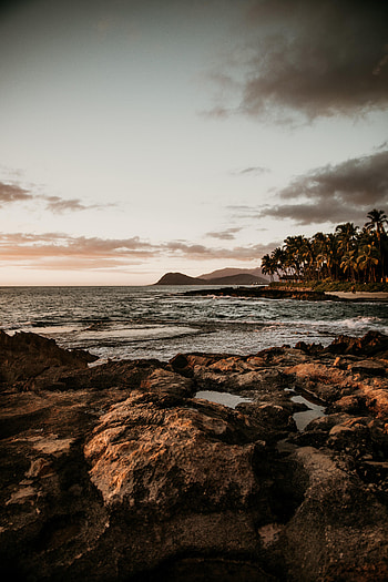 Landscape, Nature, Beach, Vertex, Coast, Tops HD phone wallpaper
