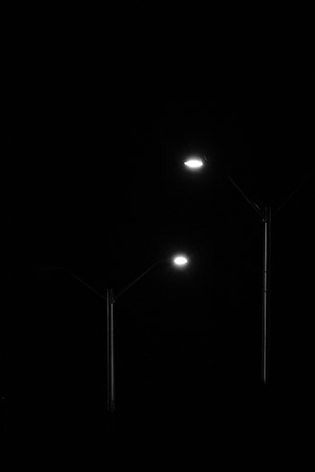 Night, Lights, Lanterns, Bw, Chb, Candlesticks, Candlestick HD phone wallpaper