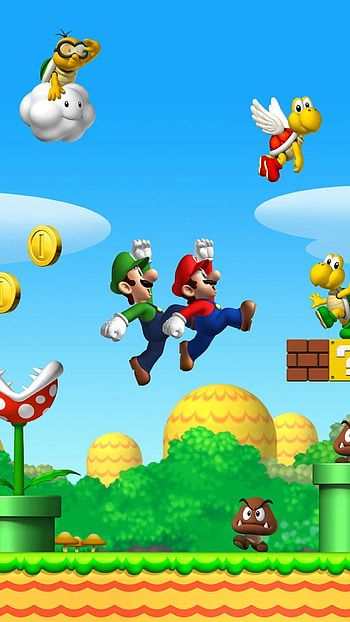 Bit Mario Background. Super mario art, Mario bros, Mario and luigi, 8 Bit Mario HD phone wallpaper
