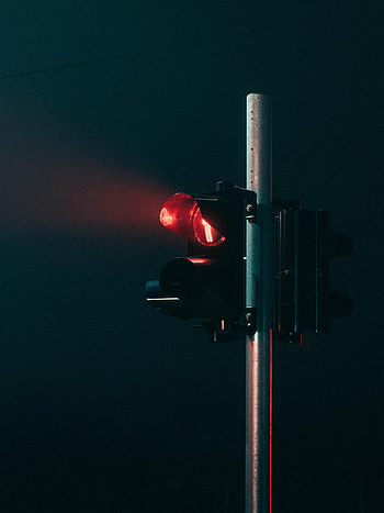 Night, Dark, Shine, Light, Traffic Light HD phone wallpaper