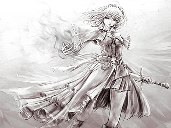 Alice New Theme, classic, anime, pc, game, touhou, girl HD wallpaper