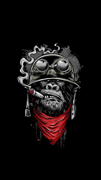 Gritty Gorilla. Ilustrasi komik, Karya seni 3D, Seni jalanan, Gorilla Art HD phone wallpaper