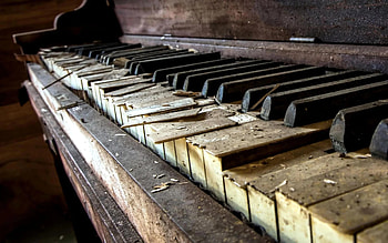 Abandoned, Piano HD wallpaper