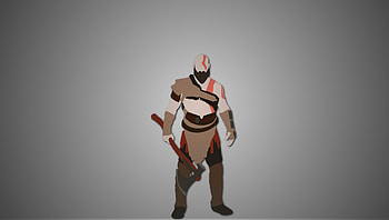 Kratos Minimalism, kratos, god-of-war-4, god-of-war, 2018-games, games, ps-games, minimalism, minimalist, deviantart HD wallpaper