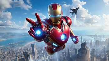 Iron Man Sky High Adventure, iron-man, superheroes, artwork, artist, digital-art, art, deviantart HD wallpaper
