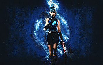 Fortnite Blue Rune Kor Skin, Fortnite, main characters, blue stone background, Blue Rune Kor, Fortnite skins, Blue Rune Kor Skin, Blue Rune Kor Fortnite, Fortnite characters HD wallpaper