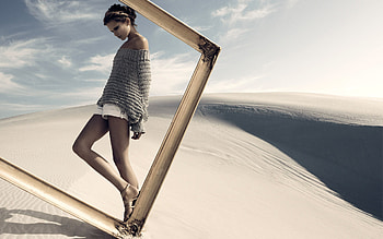 Desert Girl, desert, cool, girl HD wallpaper