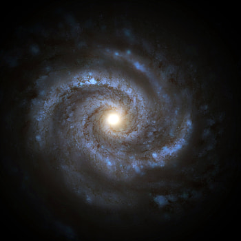 Universe, Galaxy, Glow, Spiral HD phone wallpaper