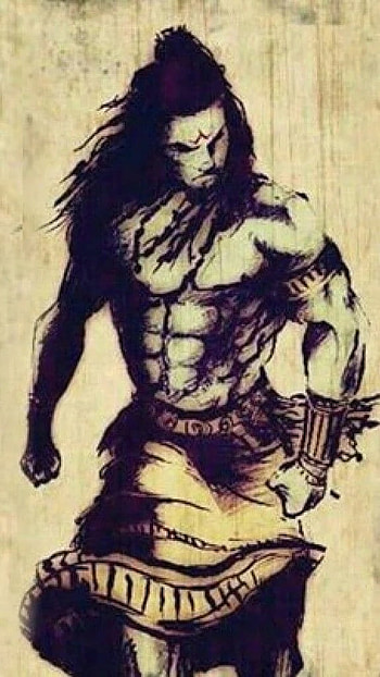 Prosenjit Shiva, Sketch, Lord Shiva HD phone wallpaper