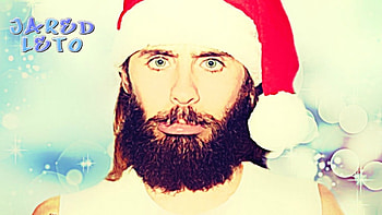 Jared Leto, actor, musician, christmas HD wallpaper