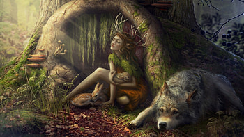 enchanted, fairytale, fairies, abstract, fantasy HD wallpaper