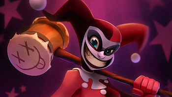 Crazy Harley, harley-quinn, supervillain, deviantart, artist, artwork, digital-art HD wallpaper
