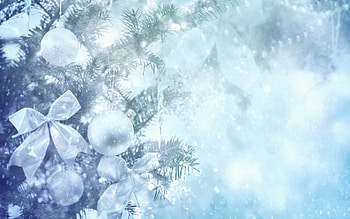 christmas, ornaments, winter, background, white, holiday HD wallpaper