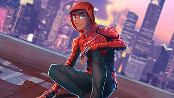 Spiderman On Rooftop No Mask , spiderman, superheroes, artist, artwork, digital-art, artstation HD wallpaper