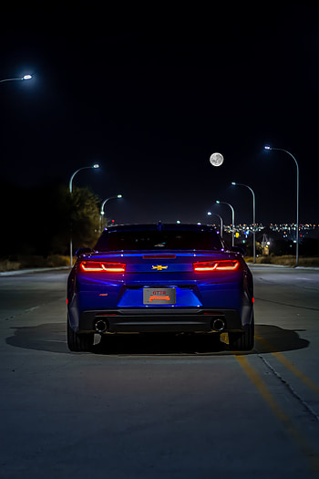 hidden at night, coche, car, camaro, Chevrolet HD phone wallpaper