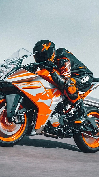 Ktm Rc 200, Racer, Bike HD phone wallpaper