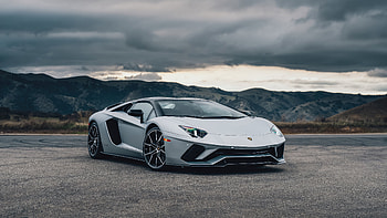 Silver Lamborghini Aventador V12, lamborghini, lamborghini-aventador, cars HD wallpaper
