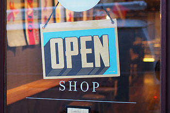 Words, Plate, Nameplate, Open, It's Open, Shop, Score HD wallpaper