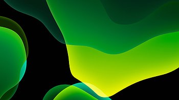 iOS 13 iPadOS Green Dark Mode HD wallpaper
