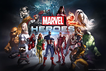 Marvel Heroes , games, spiderman, hulk, iron-man, rocket-raccoon, captain-america, wolverine HD wallpaper