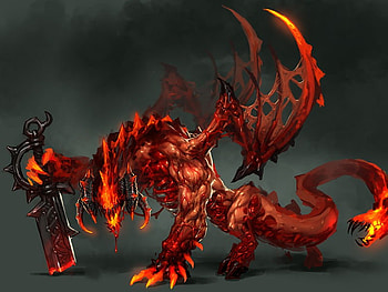 level 2, level, dragon, 2, demon HD wallpaper