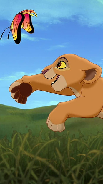 Lion King, Butterfly HD phone wallpaper