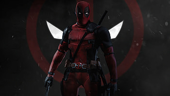 Deadpool, Dual-wielding guns, High-resolution , Action-packed HD wallpaper
