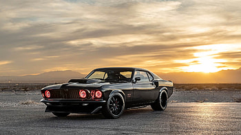 Black Car, Ford Mustang Boss 429, Old Car, Vehicles, Car, Muscle Car, Ford HD wallpaper