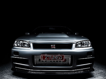 GTR R34 Close-Up, Skyline Car HD wallpaper