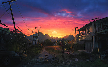 Apocalyptic Sky Artwork , artist, artwork, digital-art HD wallpaper
