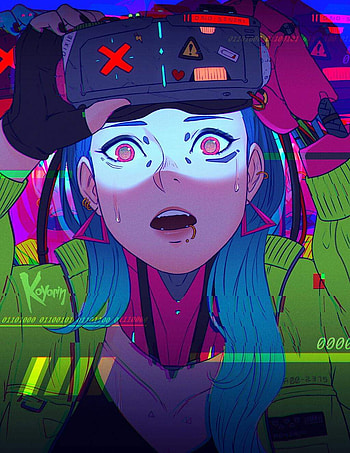 cyberpunk, anime HD phone wallpaper