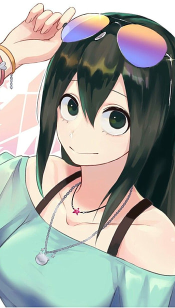 Tsuyu, hair, mouth HD phone wallpaper