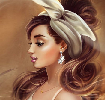 Caramel, girl, digital, fantasy, art HD wallpaper