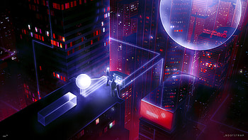 People On Roof Scifi Art , artist, people, artwork, digital-art, behance HD wallpaper