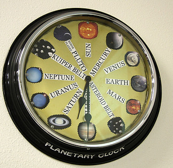 Space Time, space, plants, time, clocks HD wallpaper