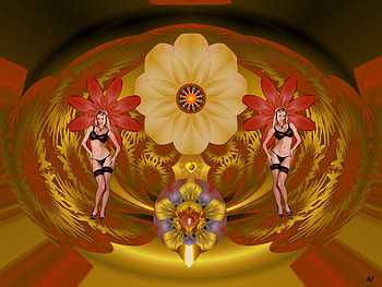 Sunshine of your Love, eye candy, abstract, 3d, fractal, collage HD wallpaper