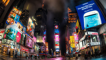 High-definition display, Detailed visuals, Vibrant lights, Modern metropolis HD wallpaper