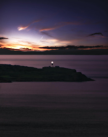 Nature, Sunset, Sea, Building, Coast, Lighthouse HD phone wallpaper