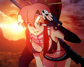 gainax gun tengen toppa gurren lagann yoko ritona, yoko-ritona, tengen-toppa-gurren-lagann, gun, gainax HD wallpaper