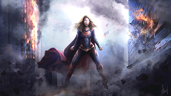 Supergirl Arts 2018, supergirl, superheroes, artwork, deviantart, digital-art HD wallpaper