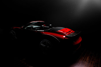 Convertible, dark, Porsche 991 Stinger GTR, Carbon Edition HD wallpaper