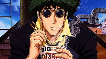 Cowboy bebop - Spike spiegal eating ramen with shades on, Spike Spiegel, Anime HD wallpaper