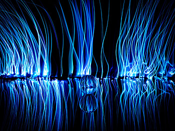 Abstract, Reflection, Neon, Ball, zelight HD wallpaper