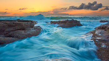 Tide And Waves Long Exposure , long-exposure, tides, waves, nature HD wallpaper